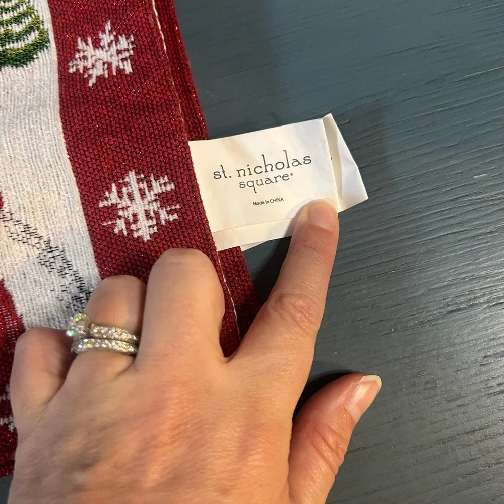 St. Nicholas Square Snowman Placemats - Red, White, Green (Set of 3)